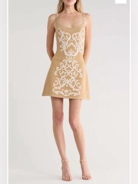 L’AGENCE Betania Jacquard Sweater Minidress